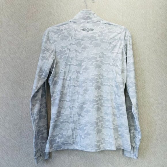 Straight Down Light Grey and White Camouflage Womens Zip Up Jacket Size S - Picture 10 of 15